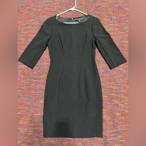 White House Black Market Black Long Sleeve Dress, NWT, size 4